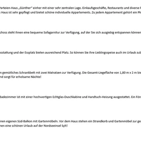 Apartamento Haus Guenther - Mittelweg 1, App 3 *